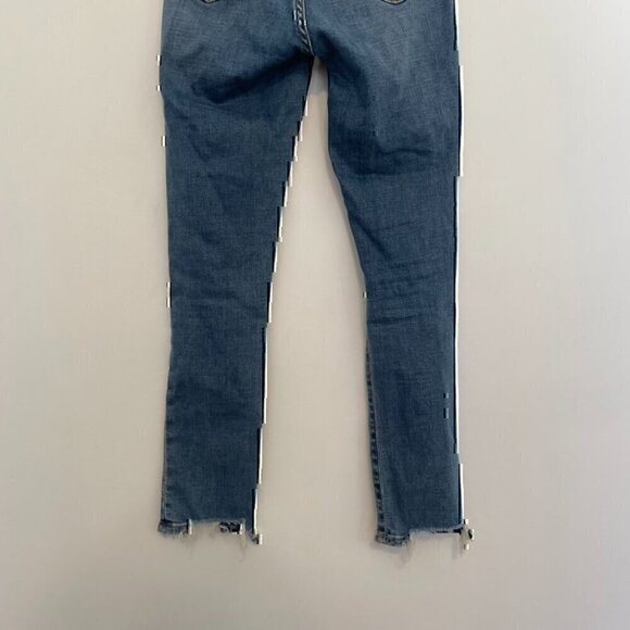 ABERCROMBIE FITCH A&F Super Skinny Ankle High Rise Jeans Ripped 24S 00S 00 SHORT - Picture 11 of 11